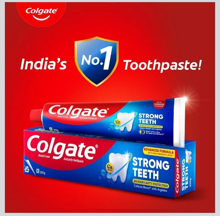 Colgate Strong Teeth Toothpaste with Amino Shakti - India's No.1 Toothpaste for Cavity Protection (150 g)
